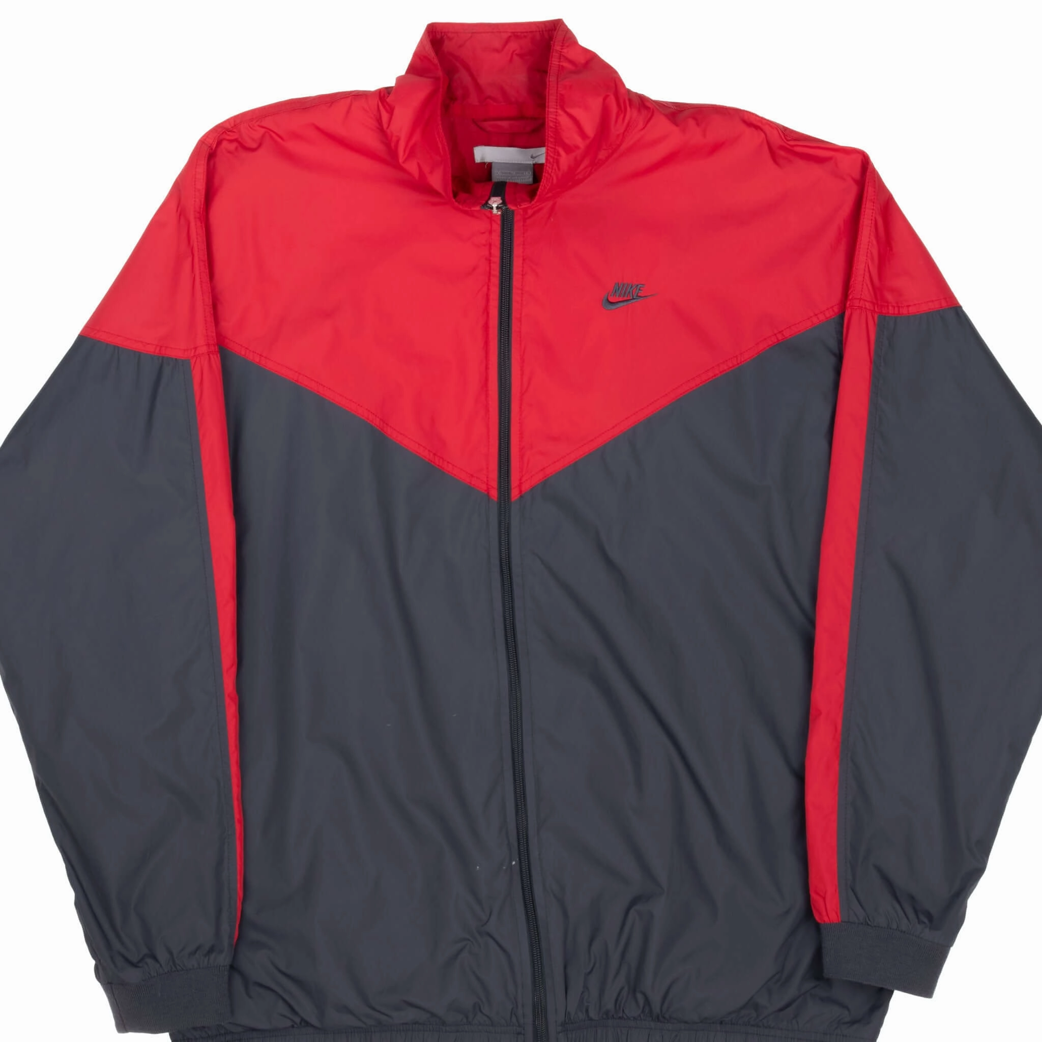 ThermalRetention starlight VINTAGE NIKE CLASSIC SWOOSH GREY & RED WINDBREAKER JACKET 2000S XL