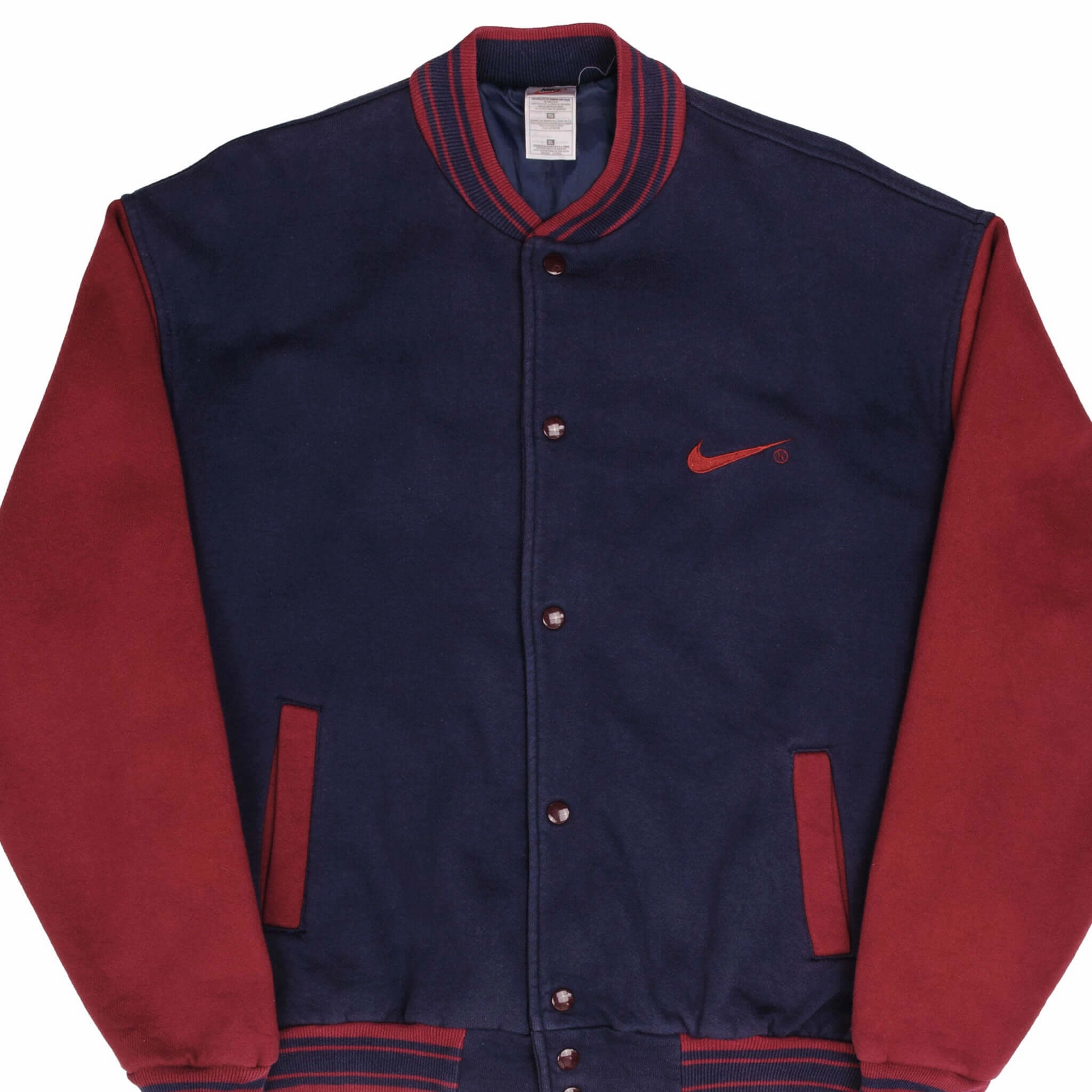suitable for individual sports Simple Layer VINTAGE NIKE CLASSIC SWOOSH VARSITY JACKET 1990S SIZE XL