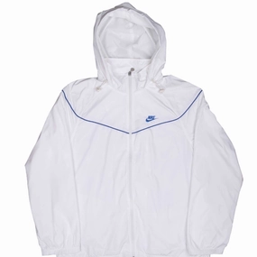 VINTAGE NIKE CLASSIC SWOOSH WHITE WINDBREAKER JACKET 2000S LARGE Tech Style
