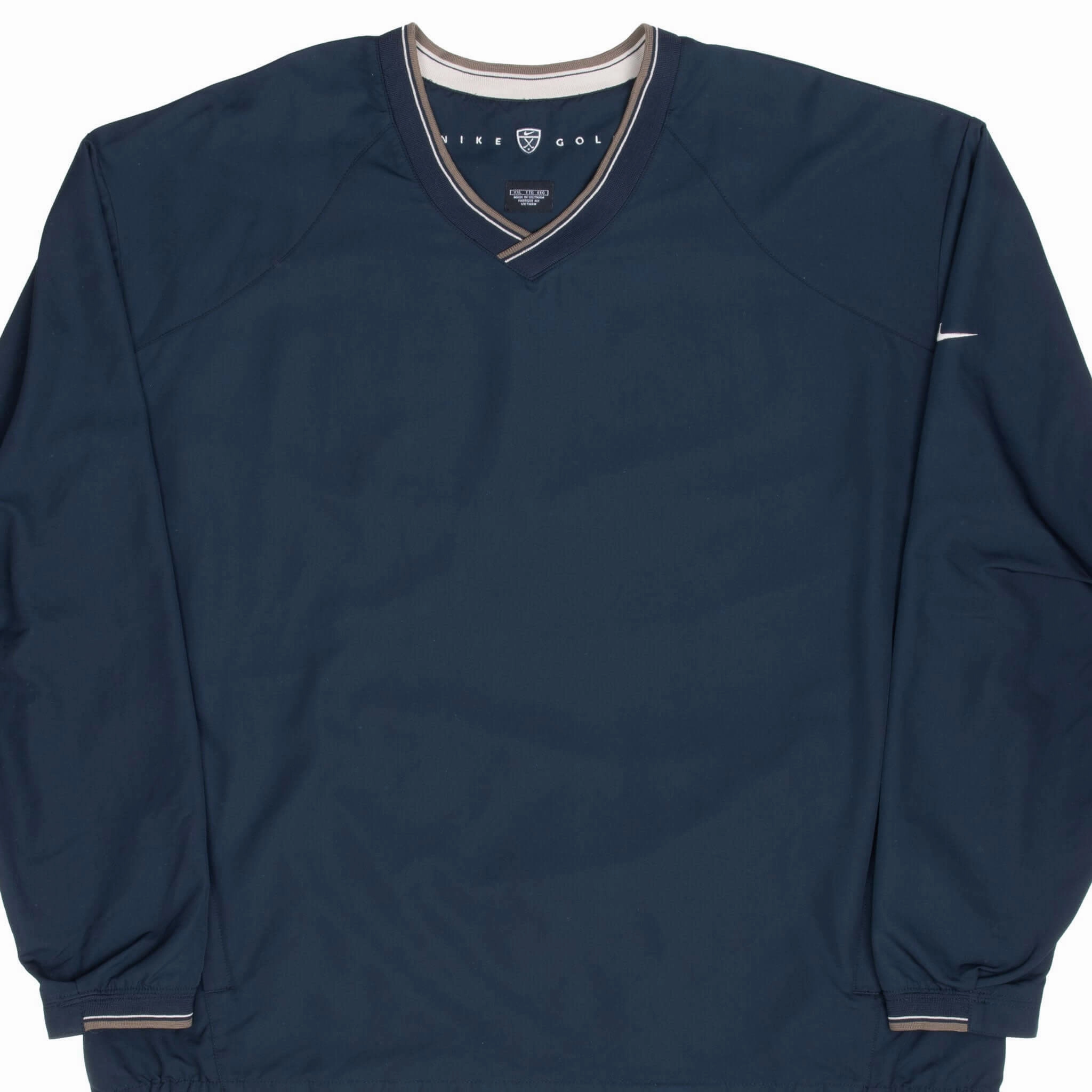 VINTAGE NIKE GOLF BLUE WINDBREAKER PULLOVER JACKET 2000S 2XL Connection Lightweight Design