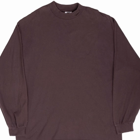 Vegan VINTAGE NIKE LONG SLEEVE TURTLE NECK BROWN TEE SHIRT 1990S SIZE XL MADE USA