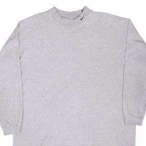 Active Design VINTAGE NIKE LONG SLEEVE TURTLE NECK GREY TEE SHIRT 2000S XL