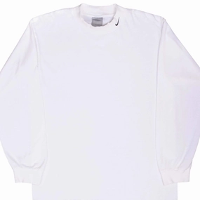 shopping Soft Knit VINTAGE NIKE LONG SLEEVE TURTLE NECK WHITE TEE SHIRT 2000S LARGE