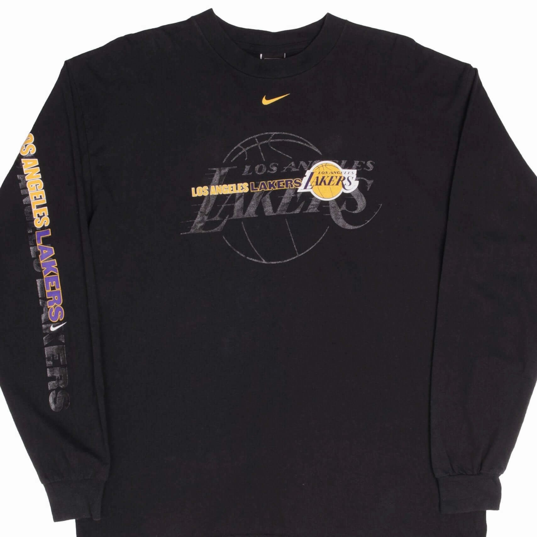 Classic Color VINTAGE NIKE NBA LOS ANGELES LAKERS 1990S LONG SLEEVE TEE SHIRT SIZE LARGE