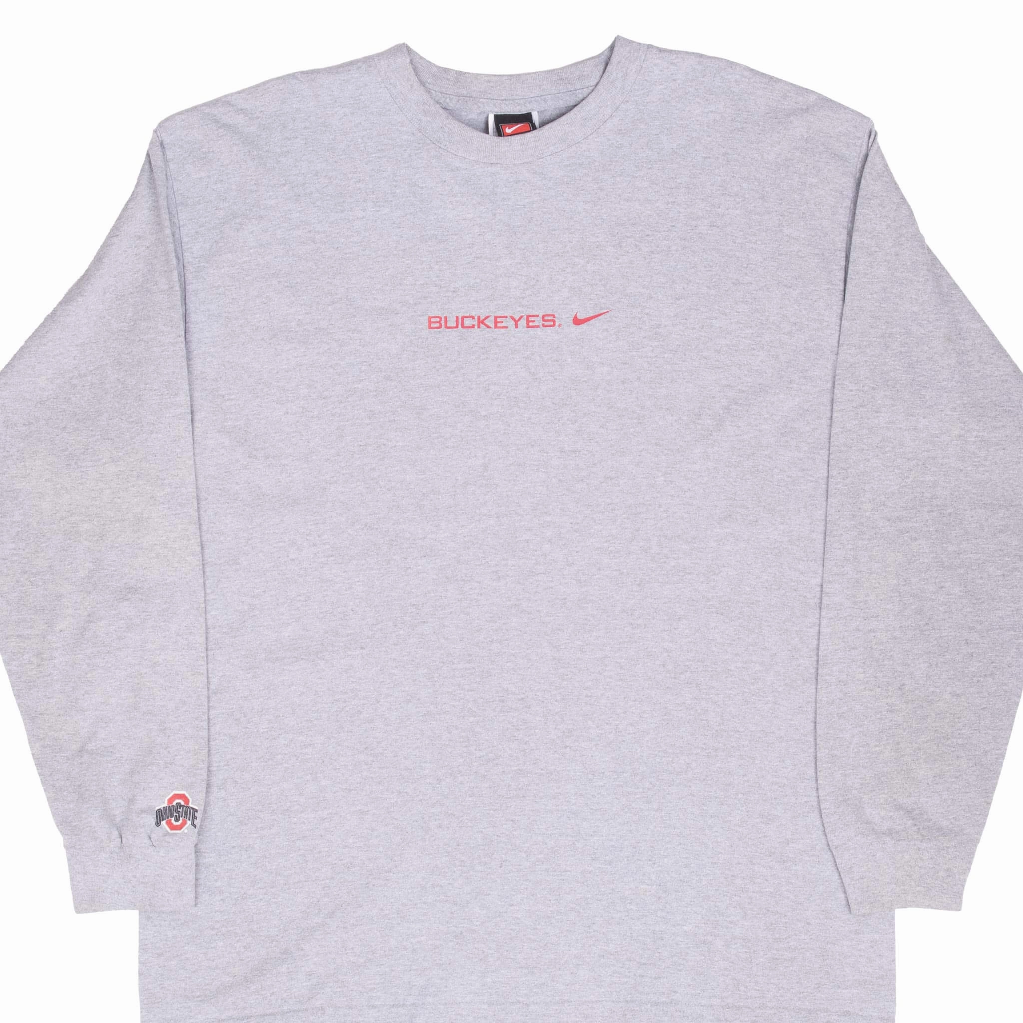 VINTAGE NIKE NCAA OHIO STATE BUCKEYES LONG SLEEVE TEE SHIRT 1990S LARGE Sporty Top