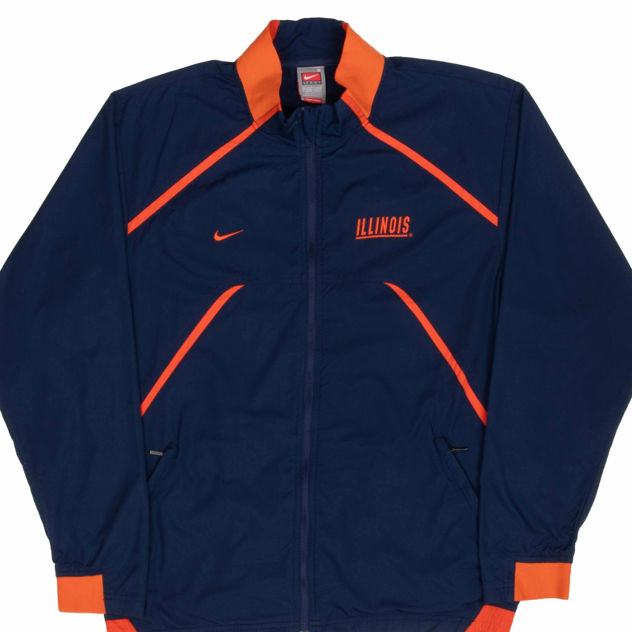 Fashion Week VINTAGE NIKE NCAA UNIVERSITY OF ILLINOIS WINDBREAKER JACKET 2000S SIZE SMALL