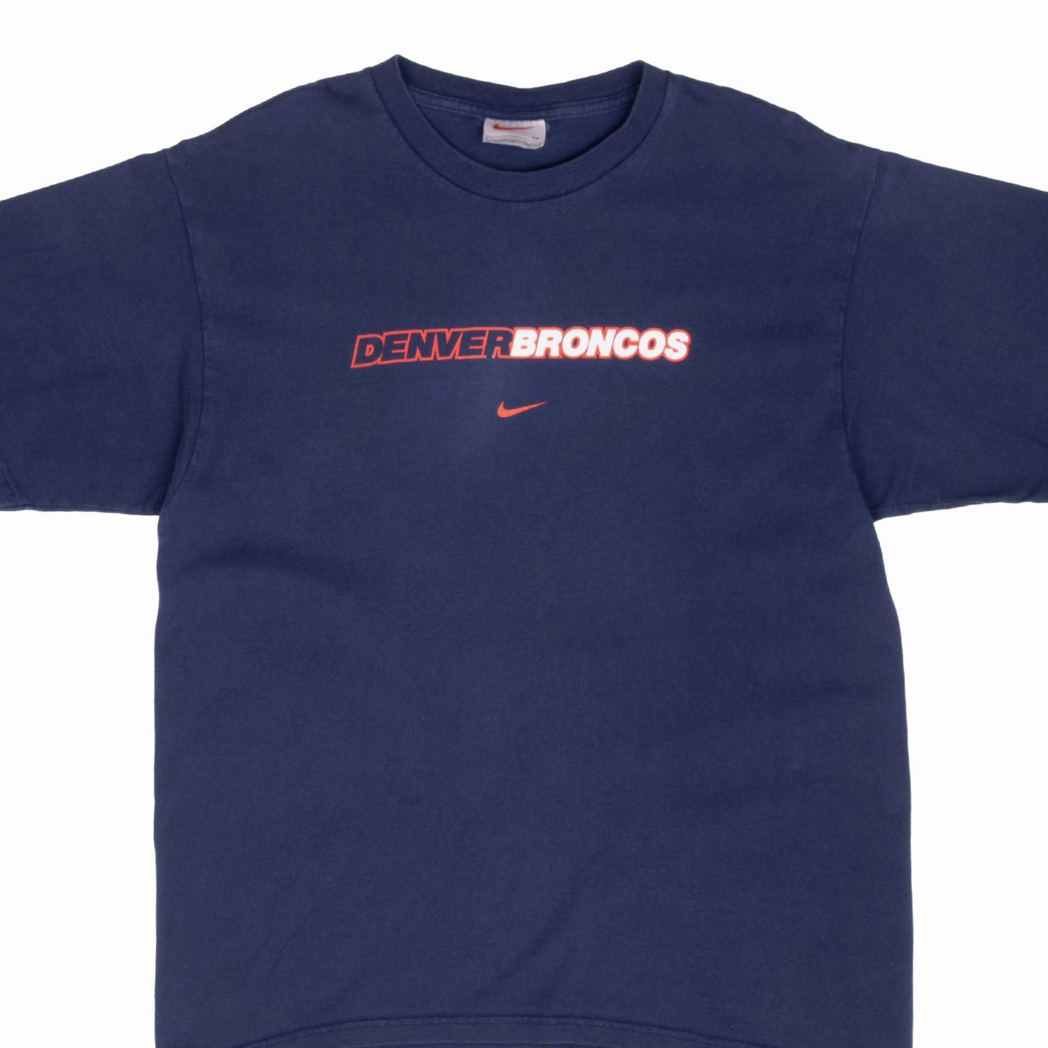VINTAGE NIKE NFL DENVER BRONCOS TEE SHIRT 1990S MEDIUM Comfortable Look Premium Material