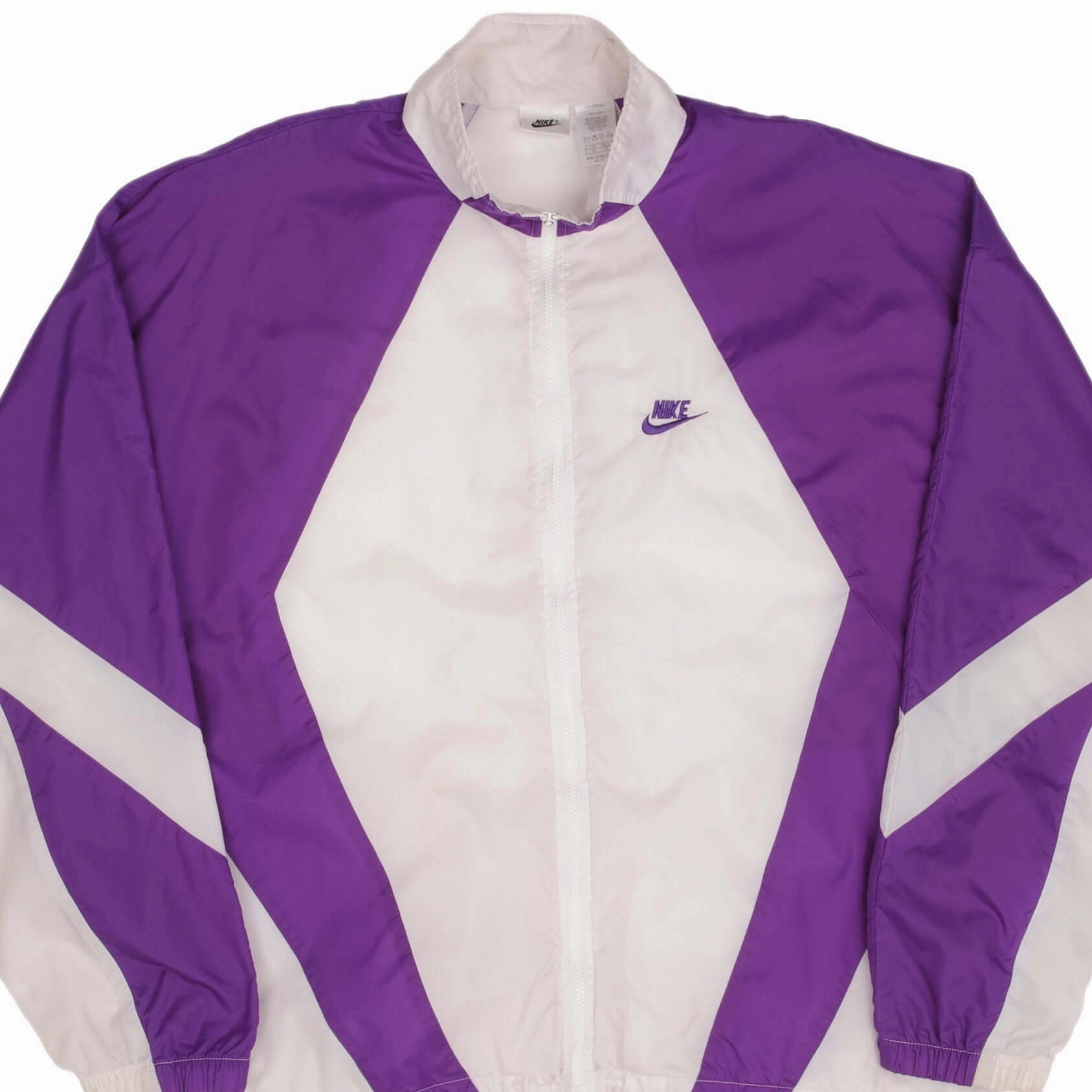 VINTAGE NIKE SWOOSH PURPLE WINDBREAKER JACKET 1990S SIZE XL Avoid