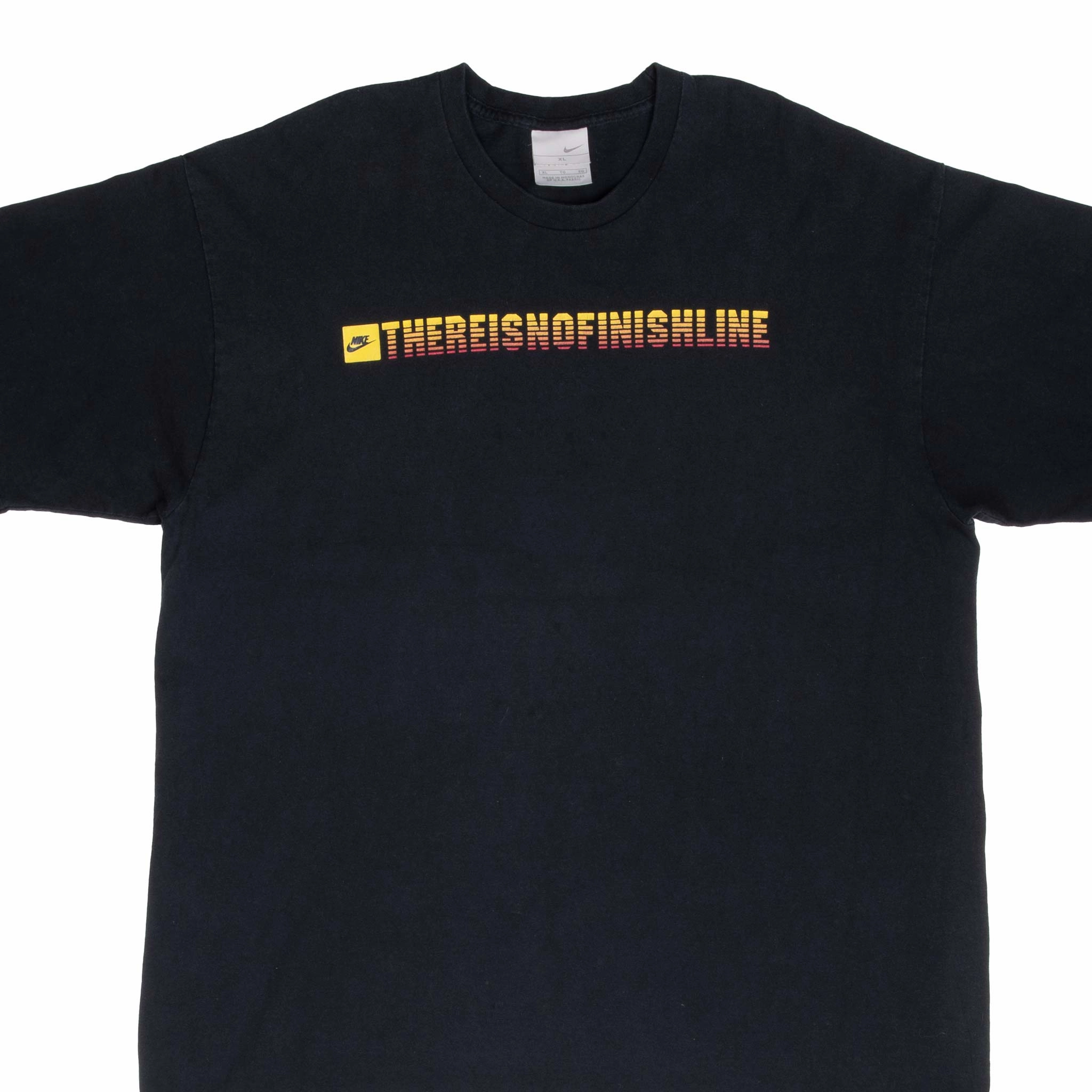 Breathable Stretch VINTAGE NIKE THERE IS NO FINISH LINE 2000S BLACK TEE SHIRT SIZE XL