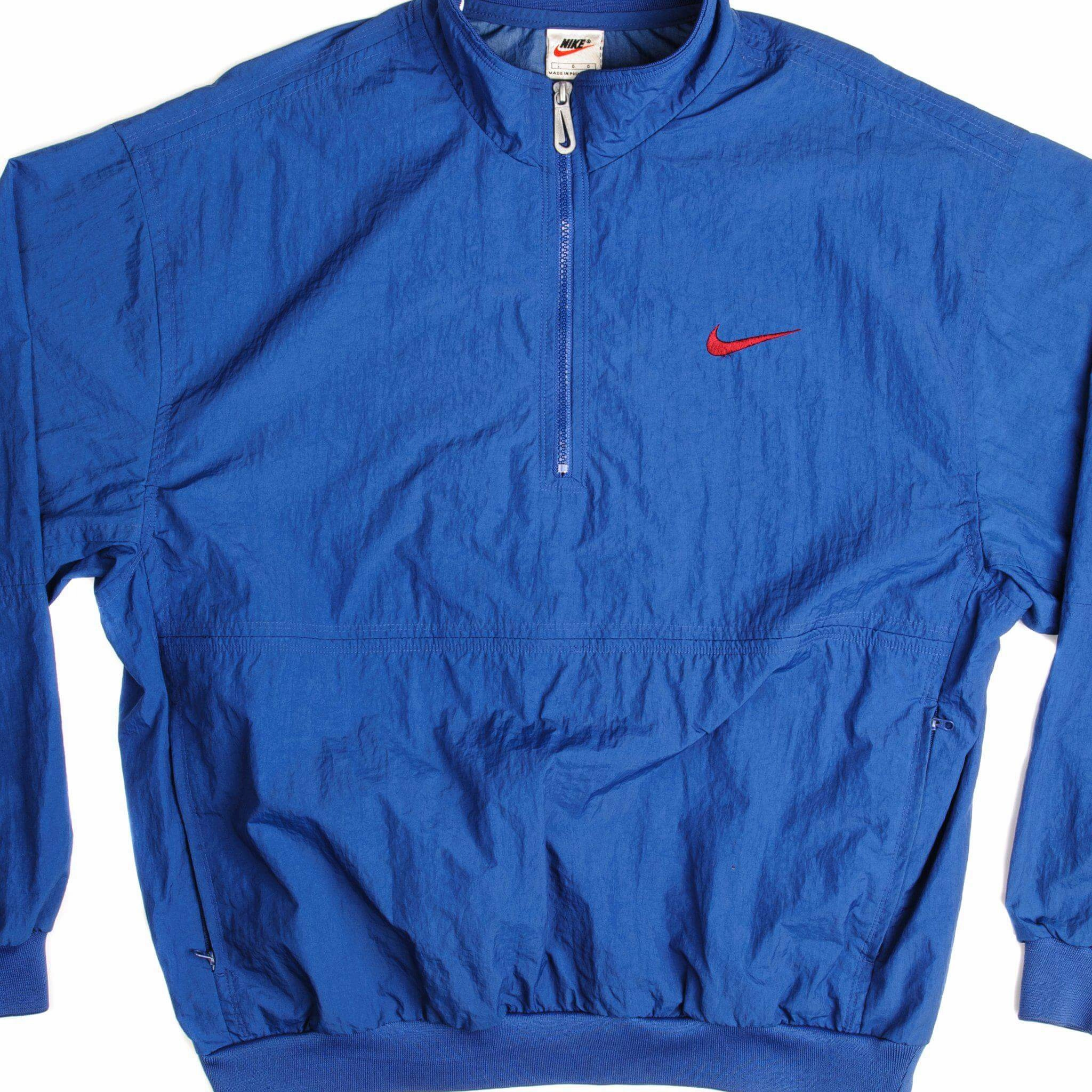 Rain Protection VINTAGE NIKE WINDBREAKER PULLOVER 1990s SIZE LARGE