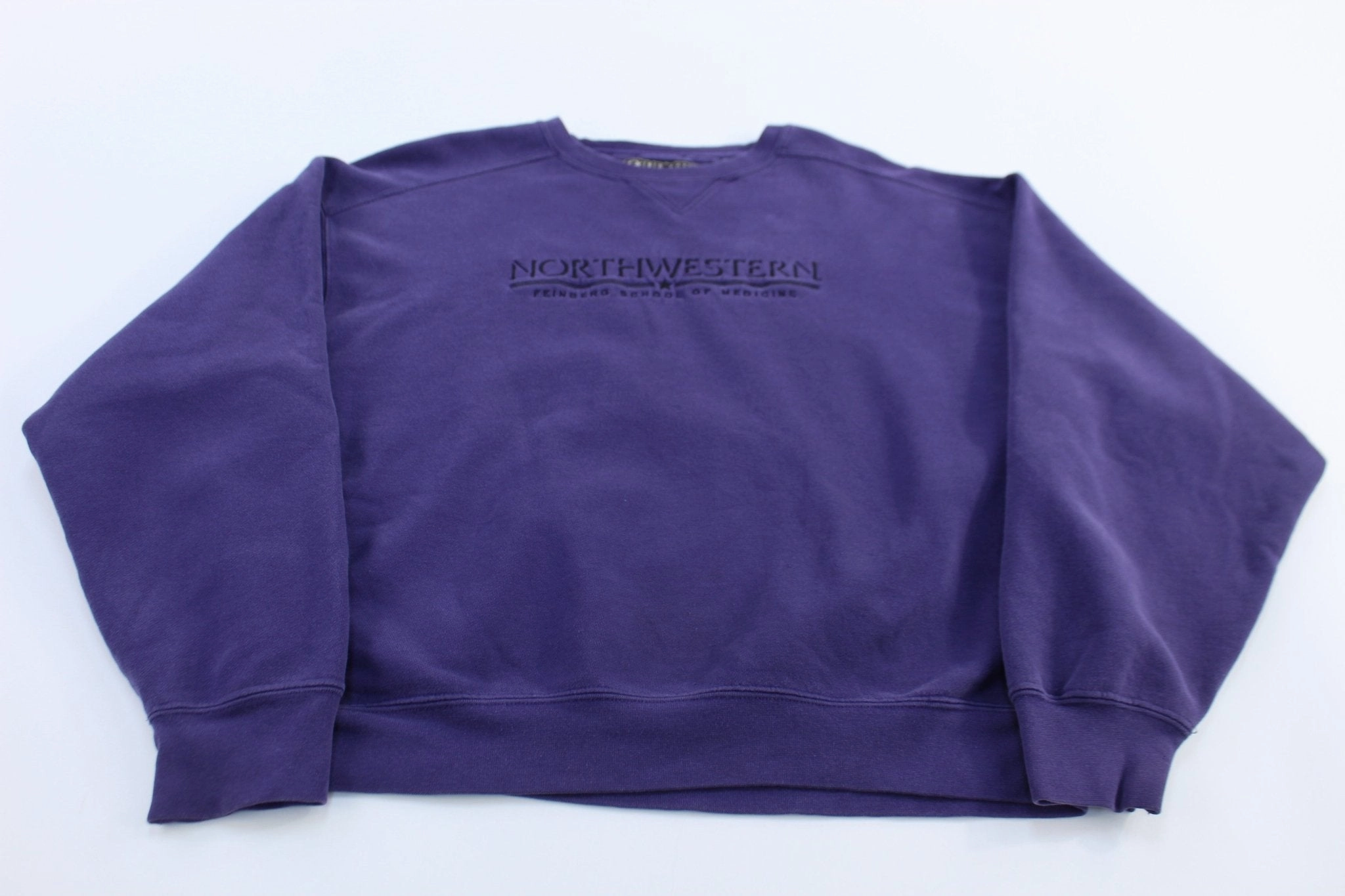 Vintage North Western College Embroidered Sweatshirt product urban style quotient Cold Layer