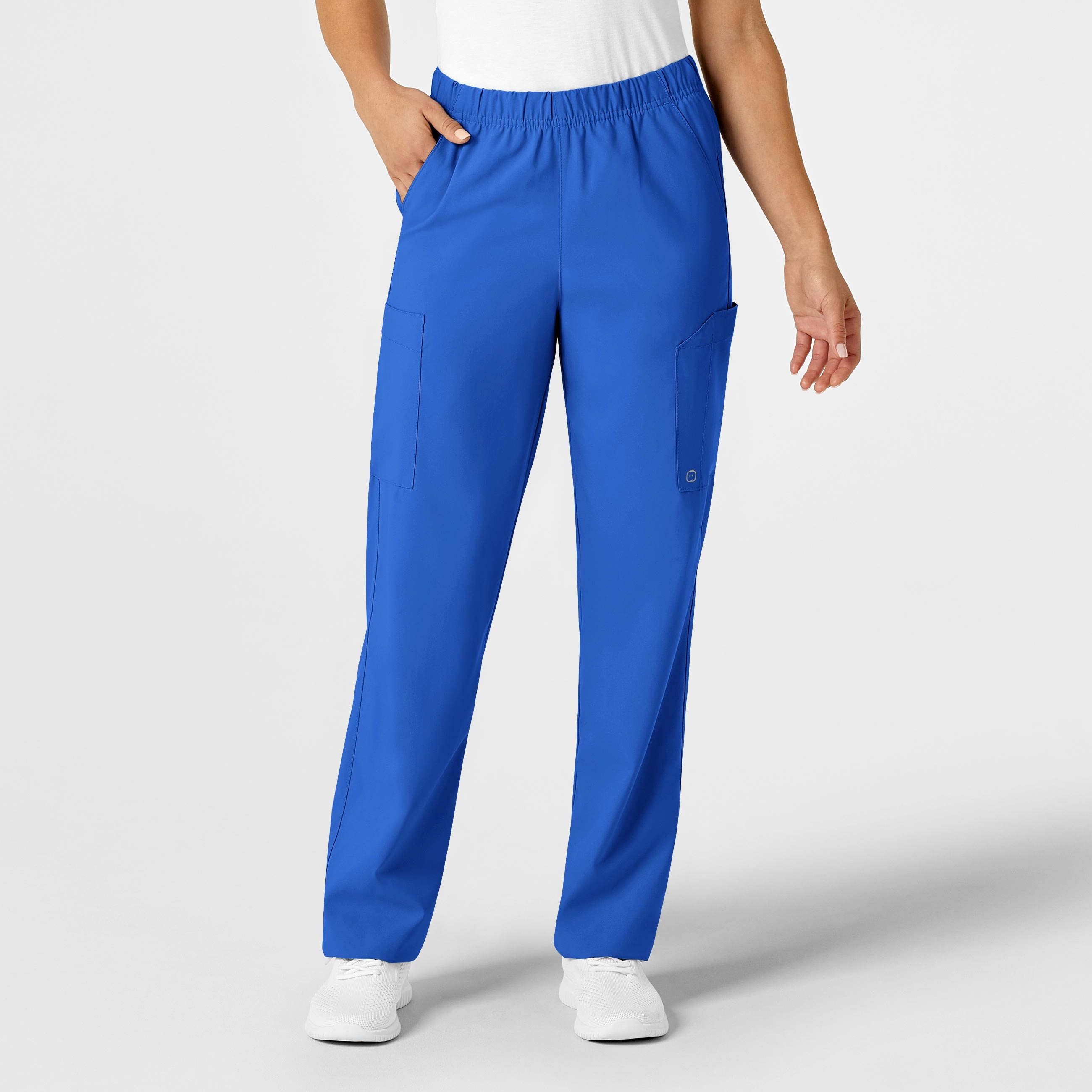 W123 Unisex Multi-Cargo Scrub Pant - Royal Relaxed fit wear Comfortable Layers