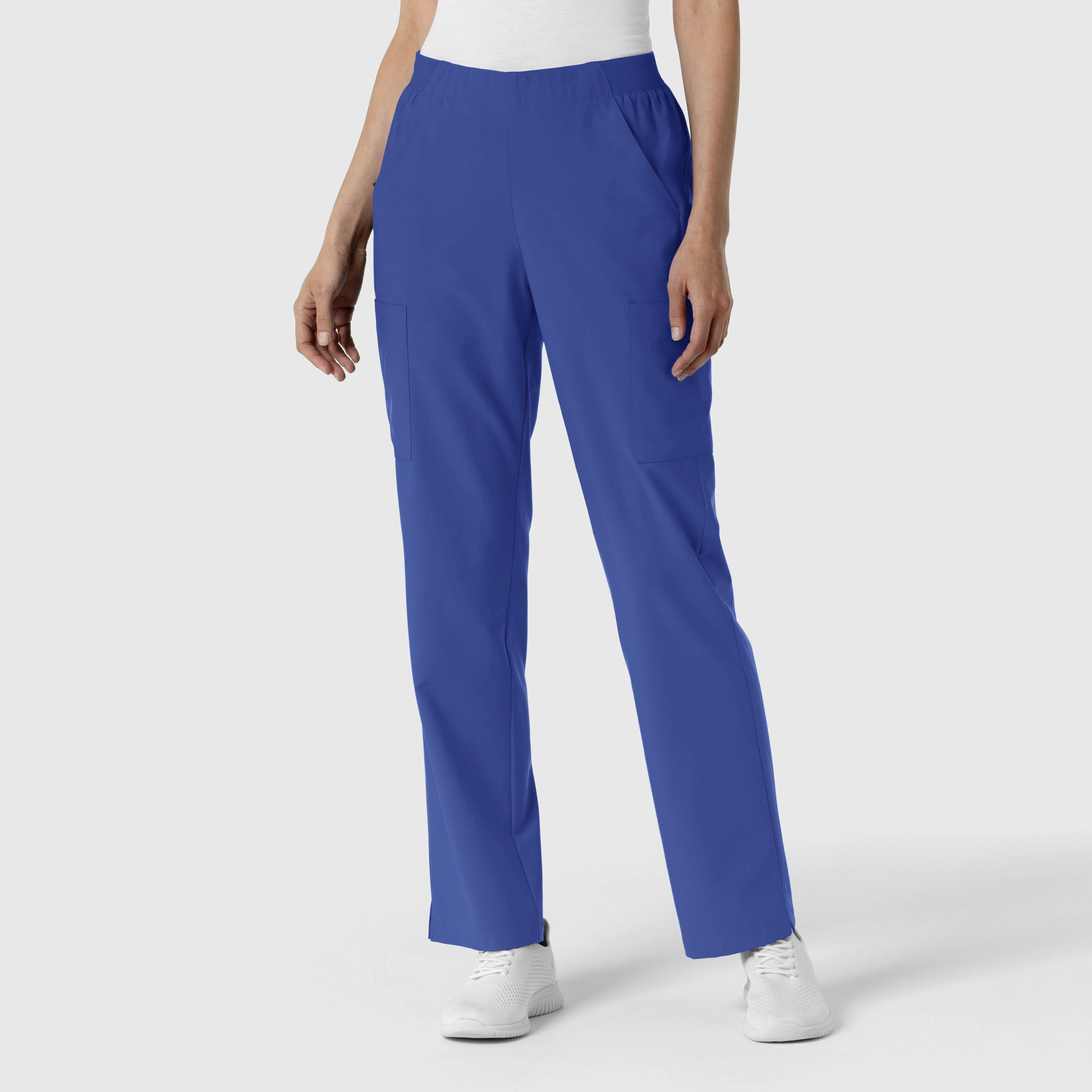 Quick Wear W123 Women's Cargo Utility Scrub Pant - Galaxy Blue