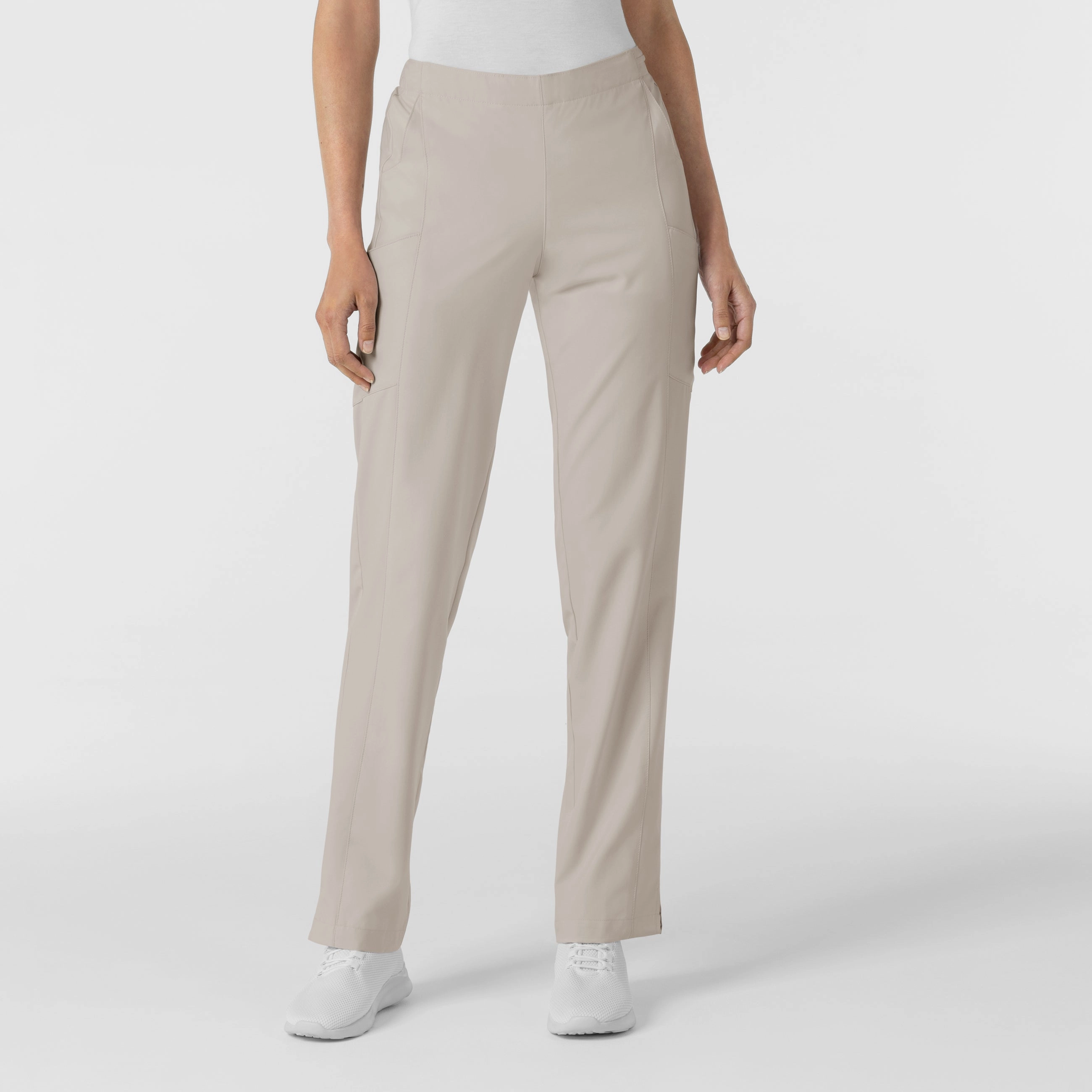 Air Flow W123 Women's Flat Front Cargo Scrub Pant - Cloud