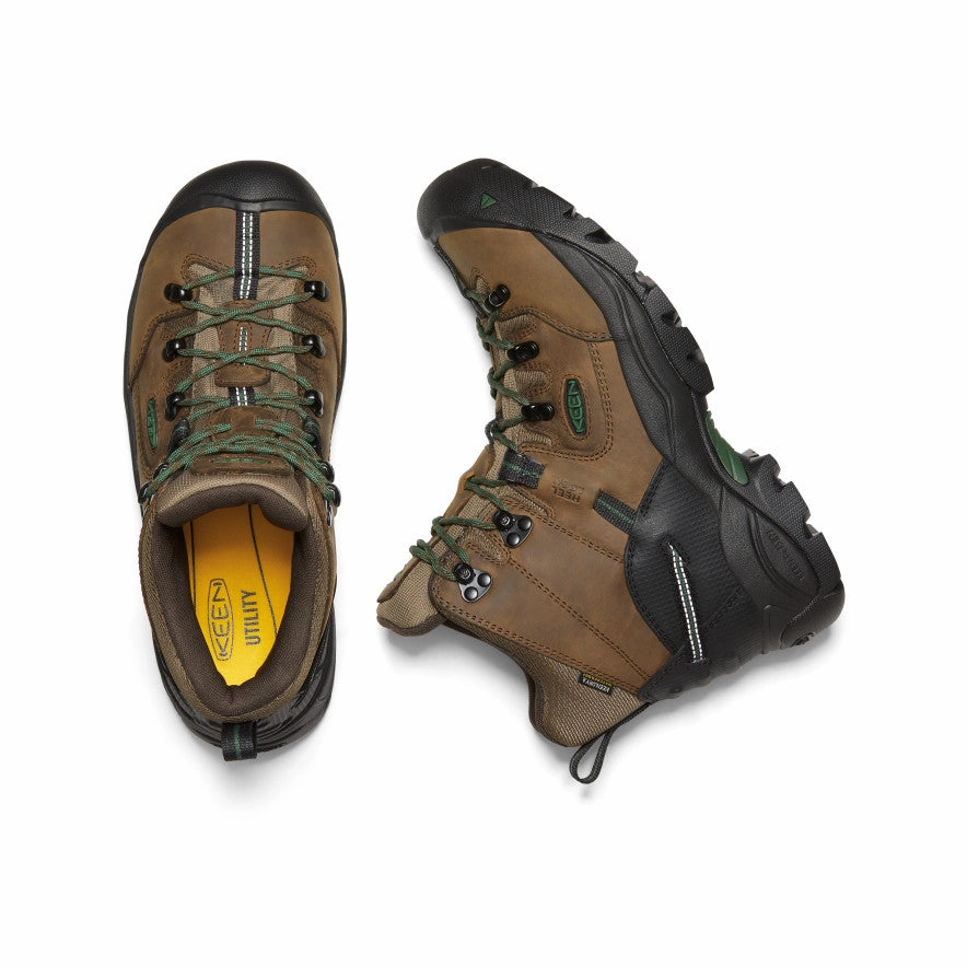 Men's Pittsburgh Energy 6" Waterproof Boot (Soft Toe)  |  Cascade Brown/Greener Pastures Flexible Construction