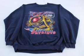 rhinestone accents 2002 NFL New England Patriots Super Bowl Champions Sweatshirt