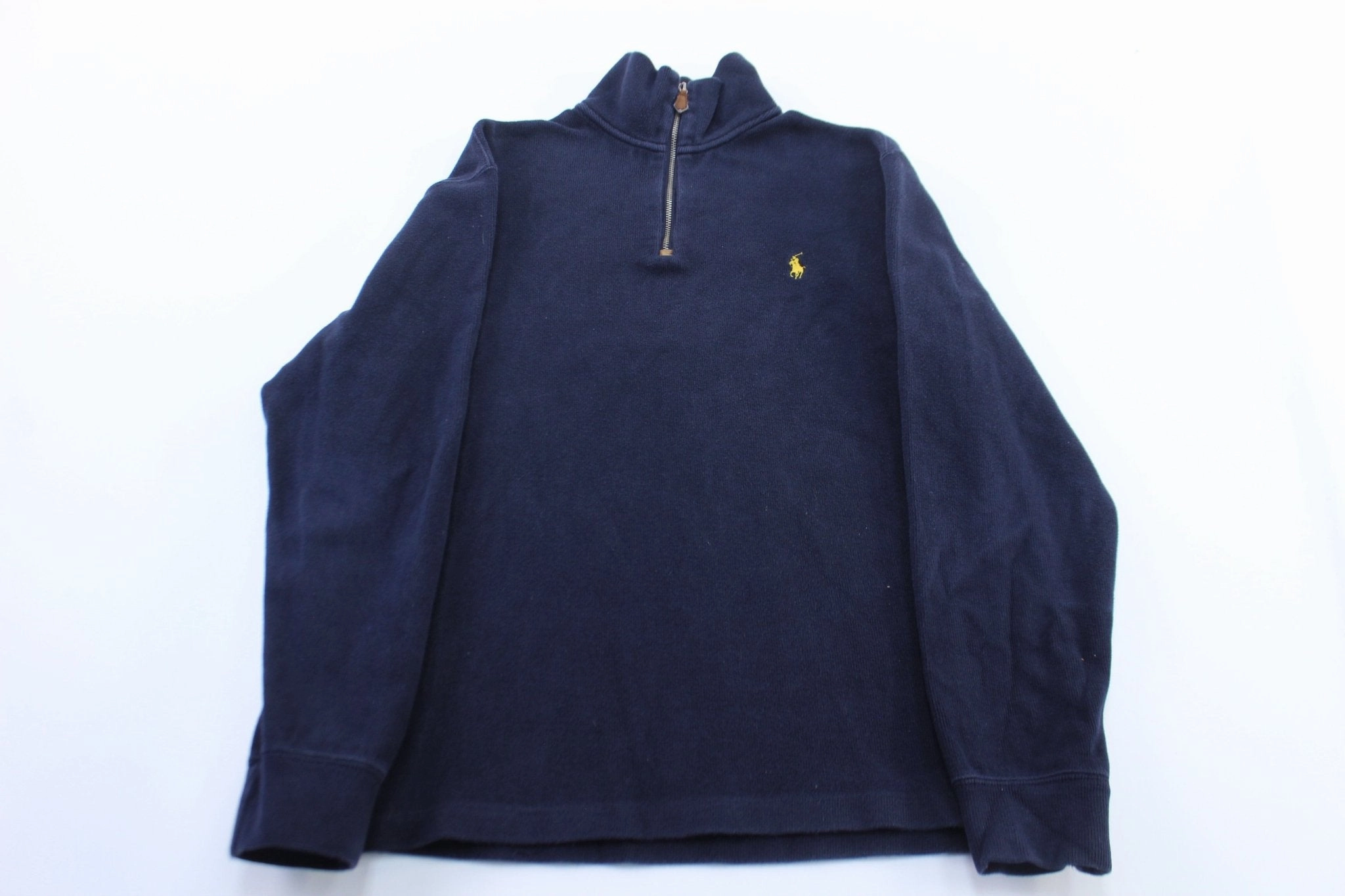 Polo Ralph Lauren Embroidered Logo Blue Pullover Sweater Cold Weather Wear
