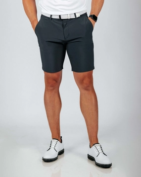 Elastic Fit fall shorts Men's Dark Gray Golf Shorts