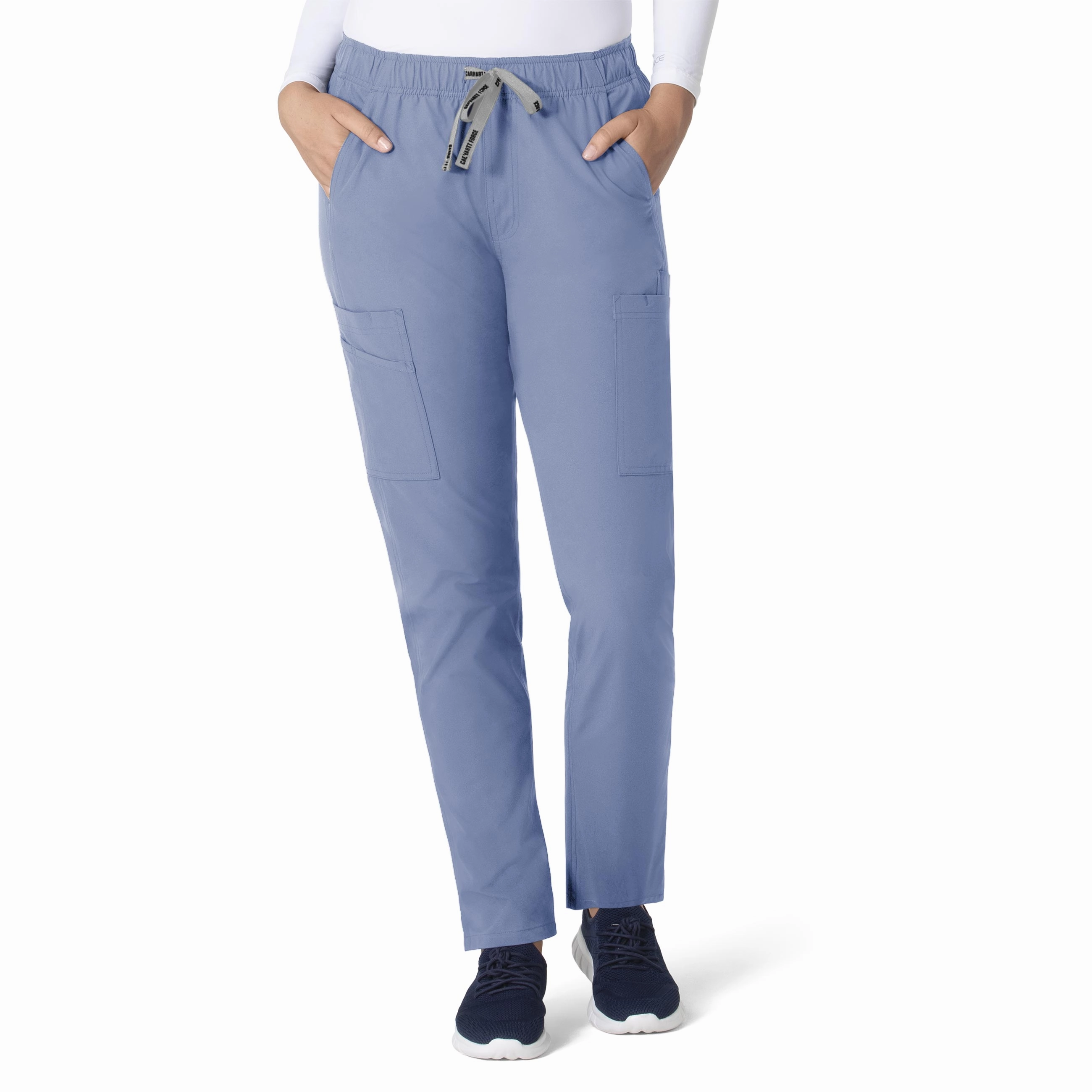 Carhartt Force Essentials Women's Straight Leg Scrub Pant - Ceil Blue Smart Style
