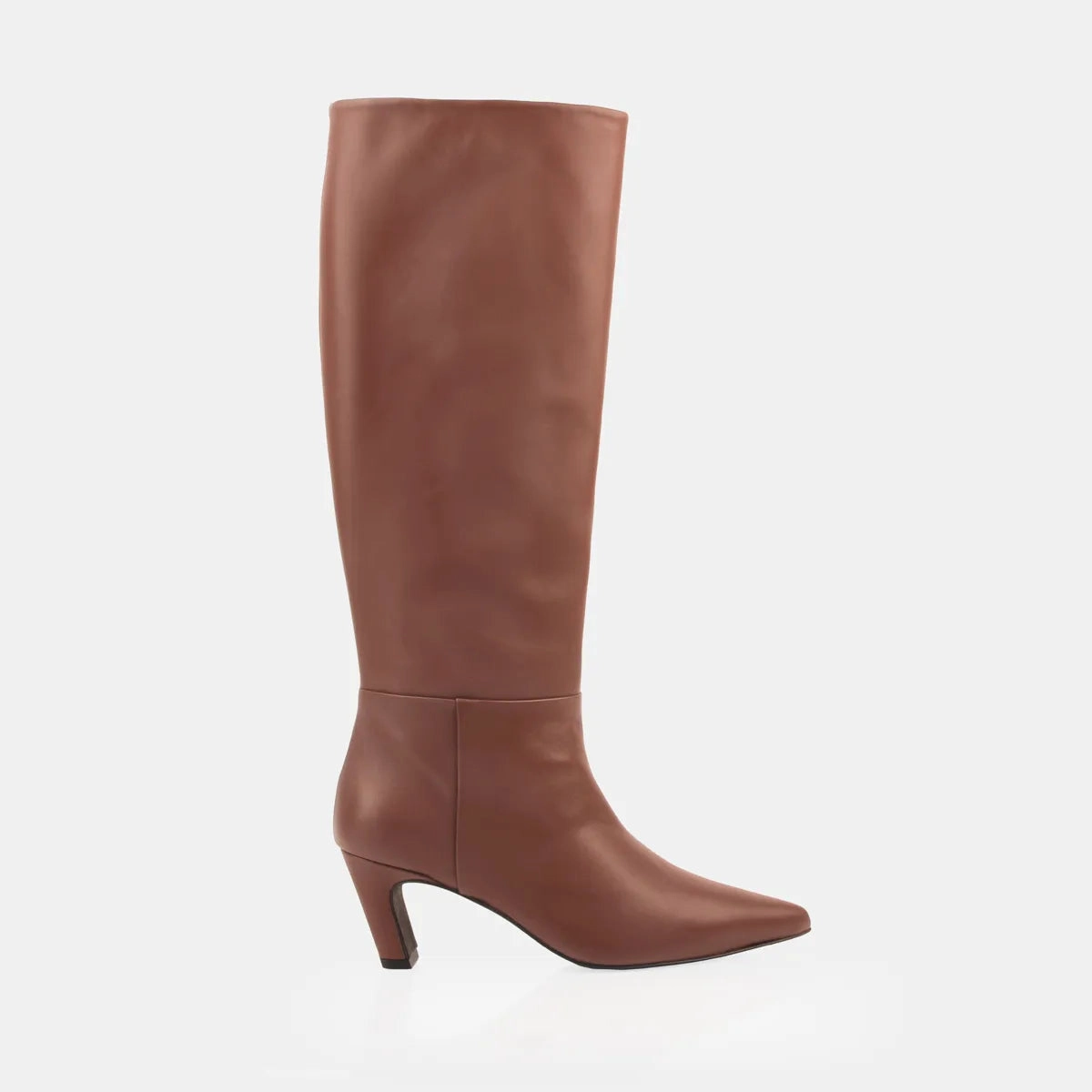 Seamless Comfort All Day Wear Smooth Texture The Toujours Tall Boot Chocolate
