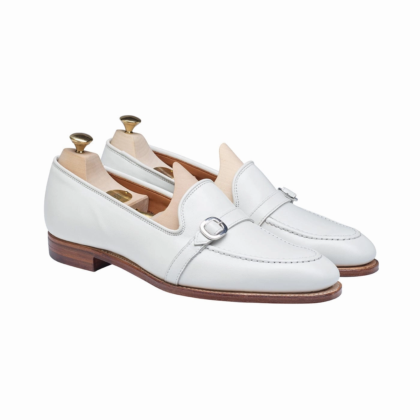 Modern Minimalist All-season Shoes Tessa White Calf