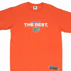 VINTAGE NIKE NCAA FLORIDA GATORS FOOTBALL TEE SHIRT 2000S SIZE MEDIUM Minimalist Stitching Summer Fashion