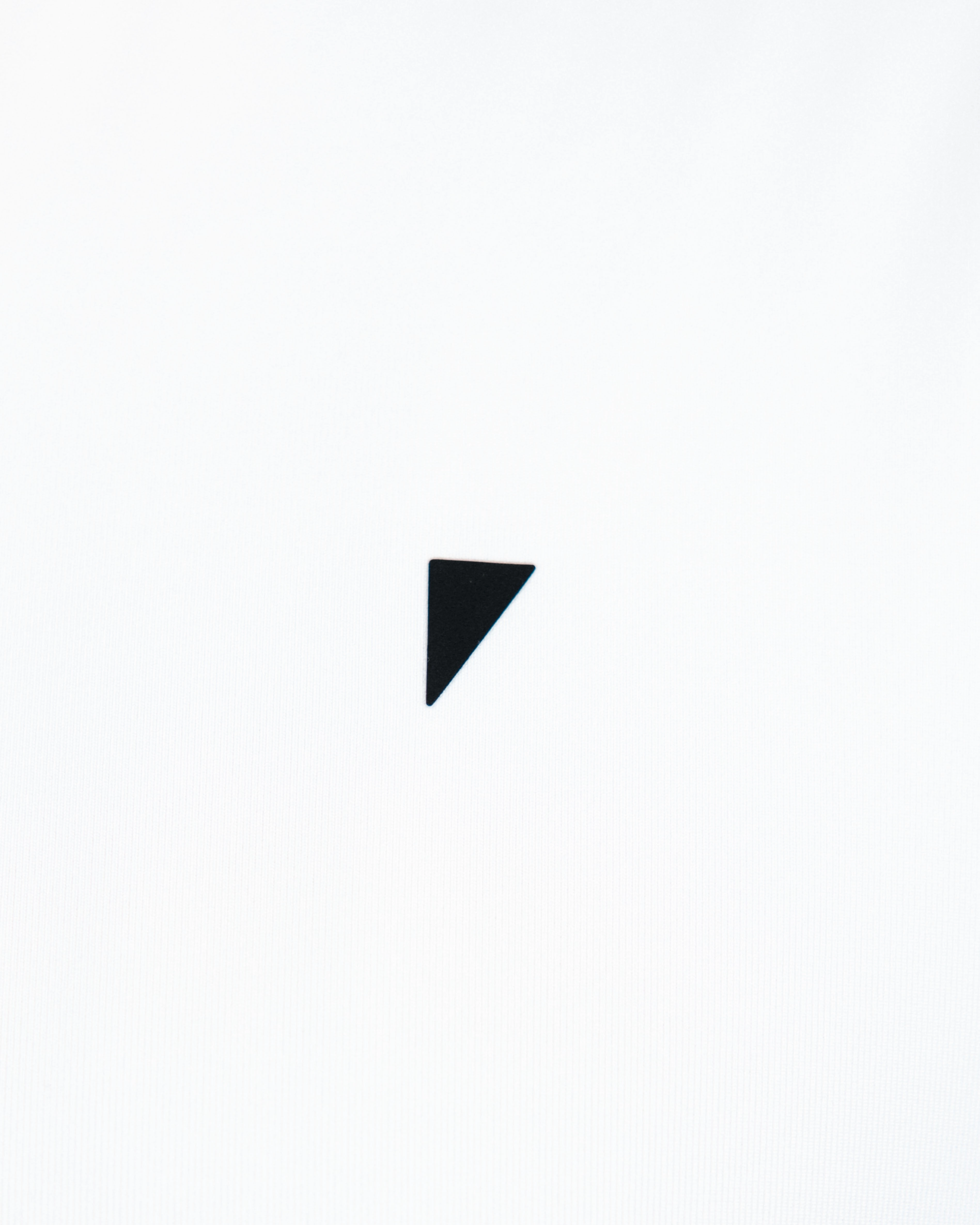 White Long Sleeve Blade Polo SingleJersey Knit Breathable Textile