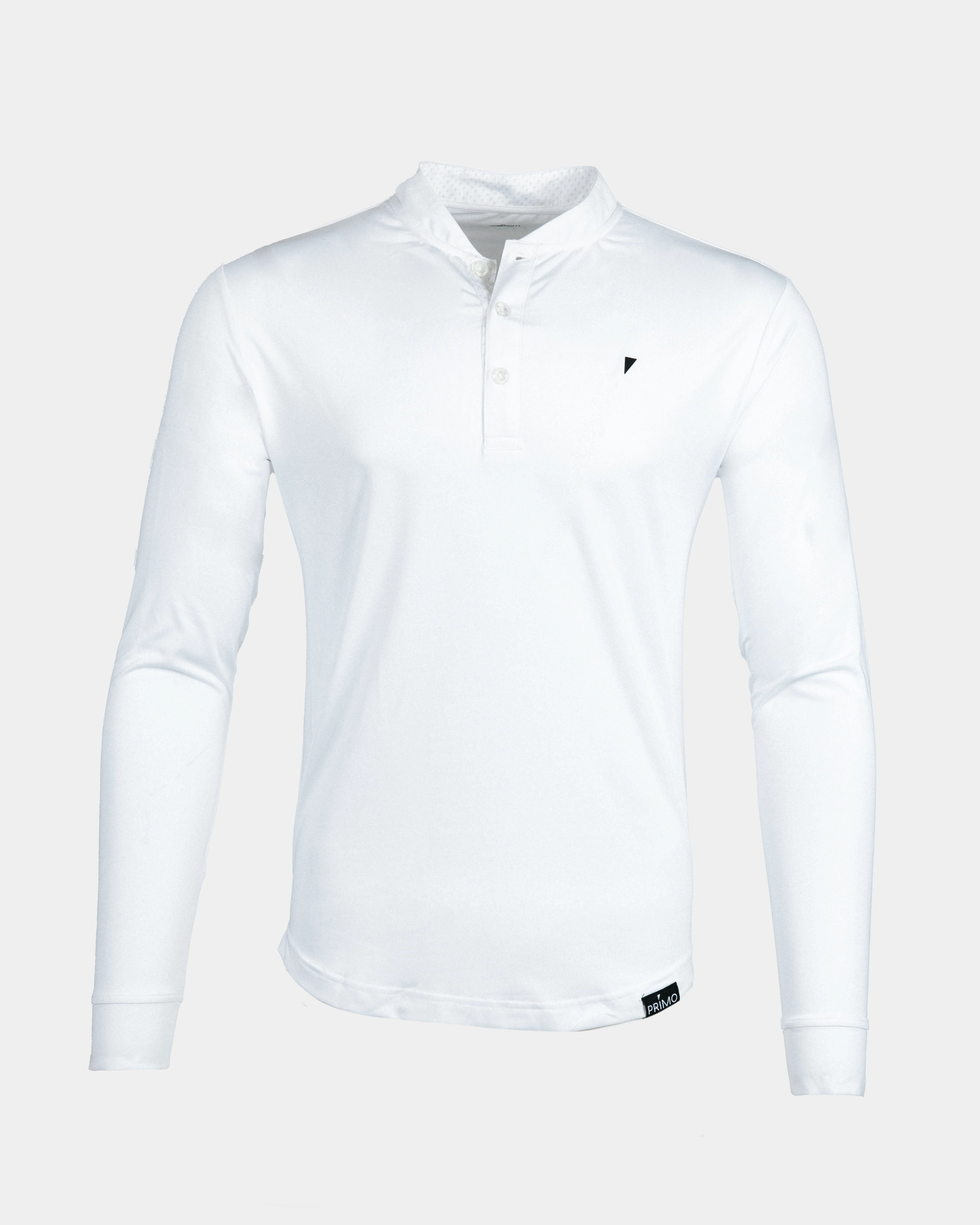 Classic Appeal White Long Sleeve Blade Polo