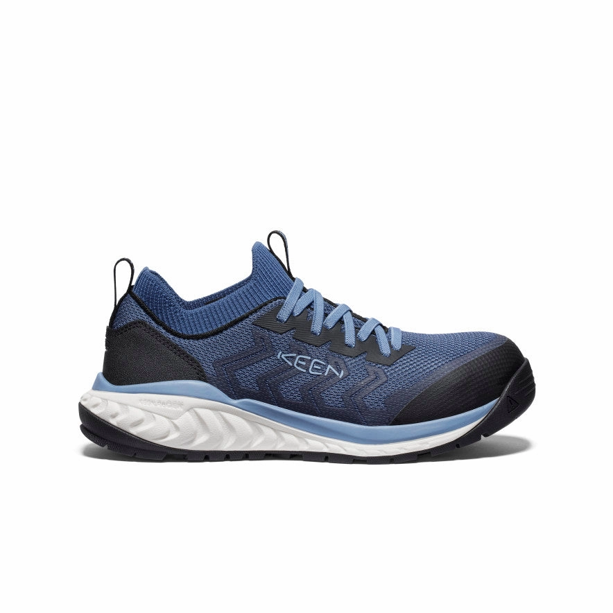 Women's Arvada Shift ESD Work Sneaker (Carbon Toe)  |  Vintage Indigo/Faded Denim Max Support Work Site Gear