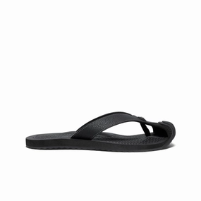 Torsional Stability Fashion Travel Shoes Women's Barbados Flip-Flop  |  Black/Steel Grey