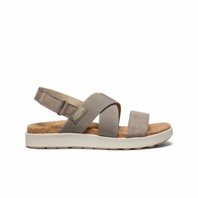 Women's Elle Criss Cross Sandal  |  Brindle/Birch Breathable Material Soft Finish
