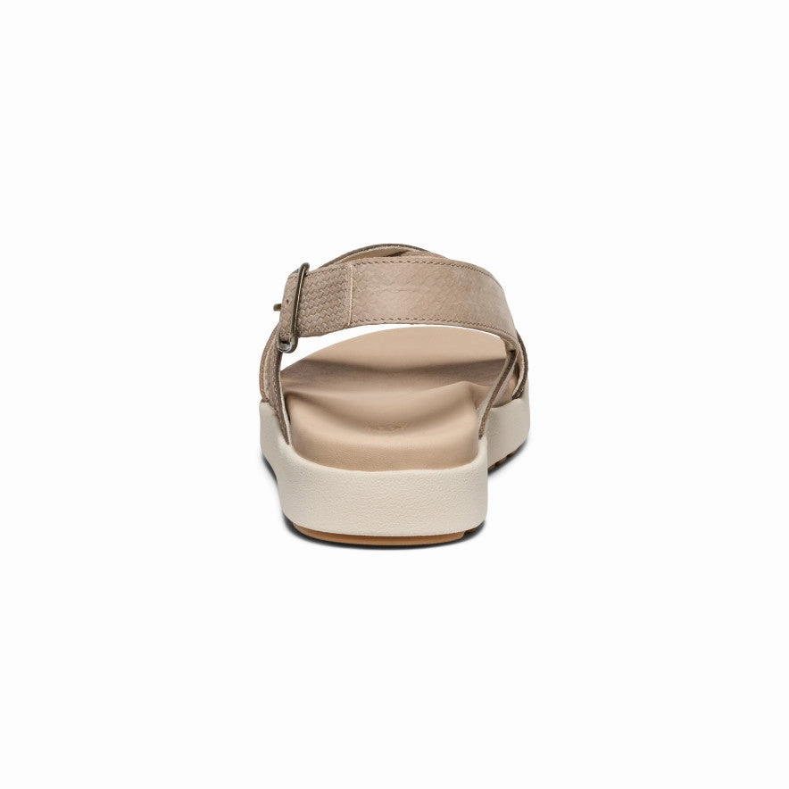 Comfortable Walk Women's Elle Luxe Cross Strap Sandal  |  Plaza Taupe/Brindle