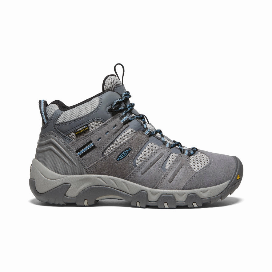 Quick Drying Snowy Path Synthetic Upper Women's Headout Waterproof Hiking Boot  |  Steel Grey/Blue Heaven