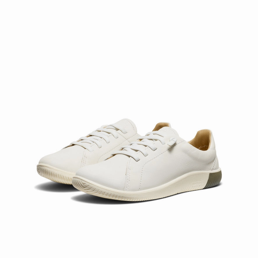 Weekend Trips Adaptive Fit Women's KNX Leather Sneaker  |  Star White/Star White