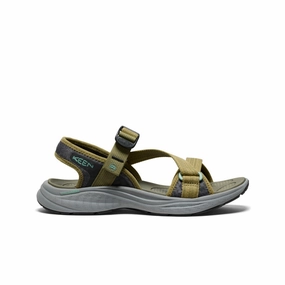 Versatile Footwear Comfortable Outdoor Sandals Women's Leiki Open-Toe Sandal  |  Martini Olive/Granite Green
