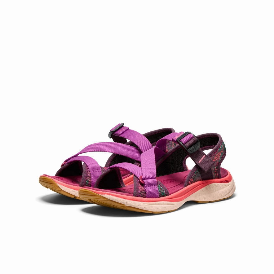 Lite Mode Women's Leiki Open-Toe Sandal  |  Plum Perfect/Dubarry