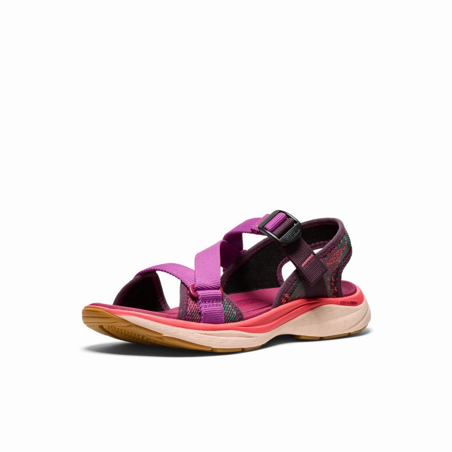 Breathable Walking Women's Leiki Open-Toe Sandal  |  Plum Perfect/Dubarry
