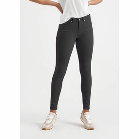 Durable Activewear Non Slip Waistband Women's No Sweat Pant Mid Rise Skinny