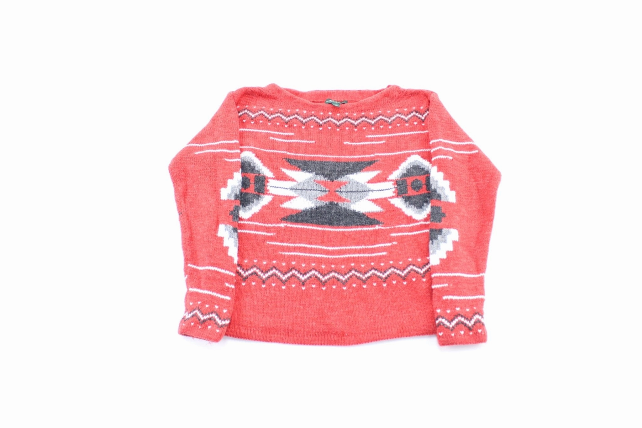 Relaxed Apparel product exchange policy Women's Ralph Lauren Aztec Patterned Sweater