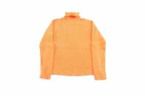 Cozy pieces sock accents Women's Ralph Lauren Orange Turtleneck Sweater