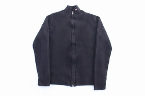 Women's Ralph Lauren Polo Jeans Co. Black Zip Up Sweater Street Style Vibe