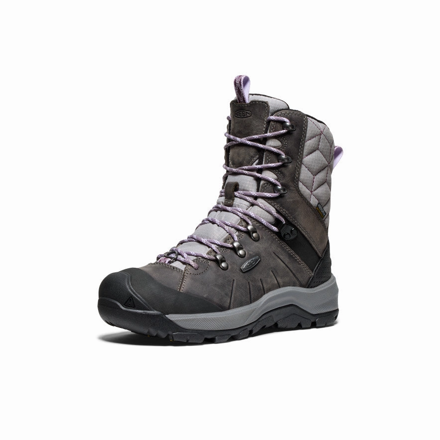 Weather-Resistant Footwear Cold Weather Protection Women's Revel IV High Polar Waterproof Boot  |  Steel Grey/Orchid Petal