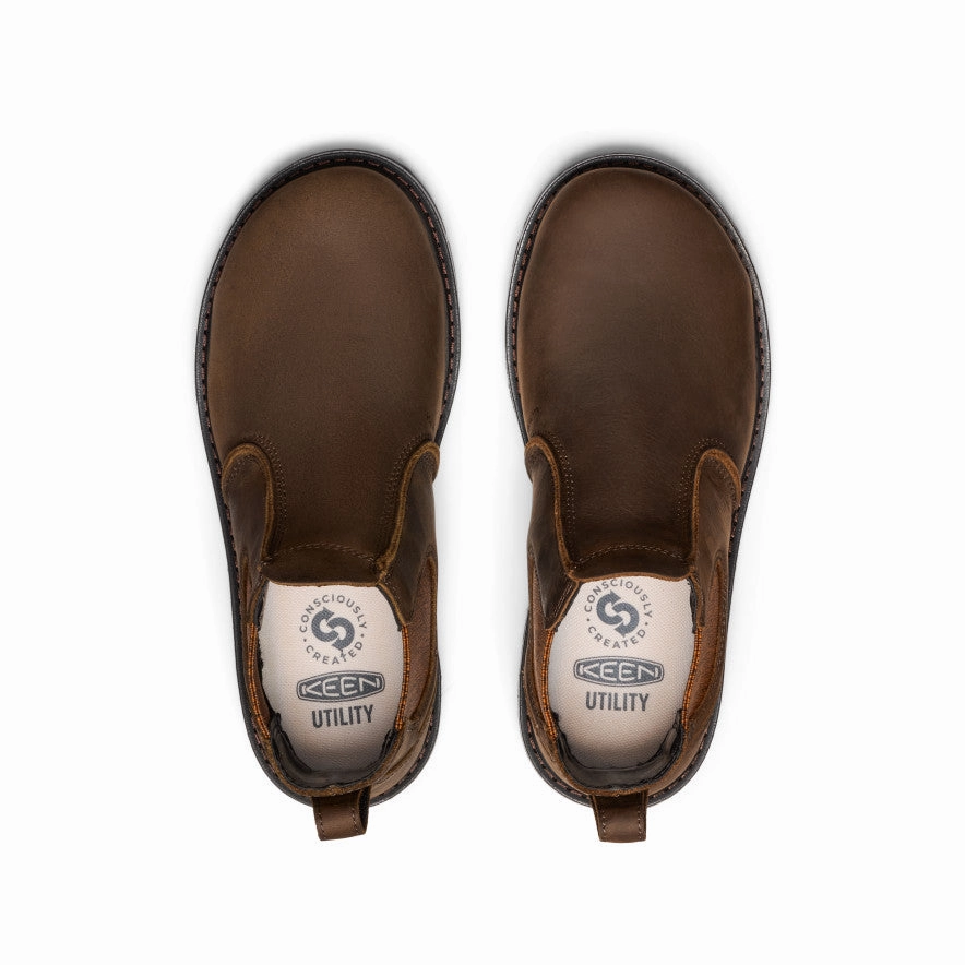 Women's San Jose Chelsea 90?? Heel Boot (Aluminum Toe)  |  Cascade Brown/Black Quick Fasten Gear