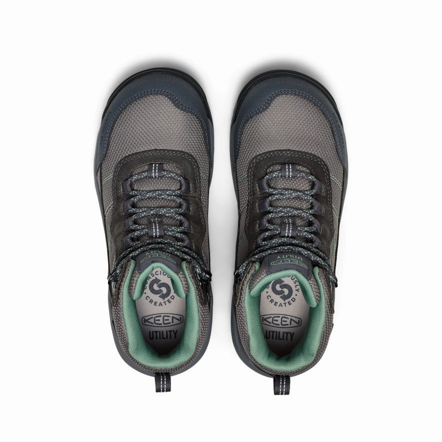 Women's Skokie Waterproof Work Boot (Carbon Toe)  |  Magnet/Black Cushioned Insole Cushion Support Shoes