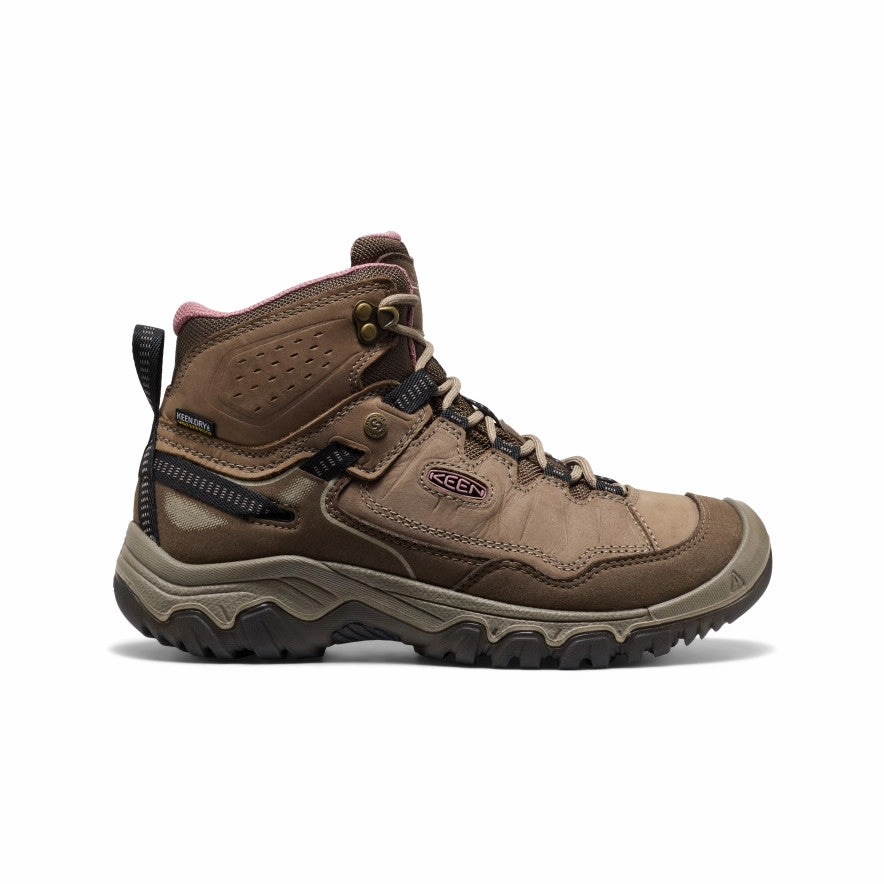 Women's Targhee IV Waterproof Hiking Boot  |  Brindle/Nostalgia Rose Shear Warm
