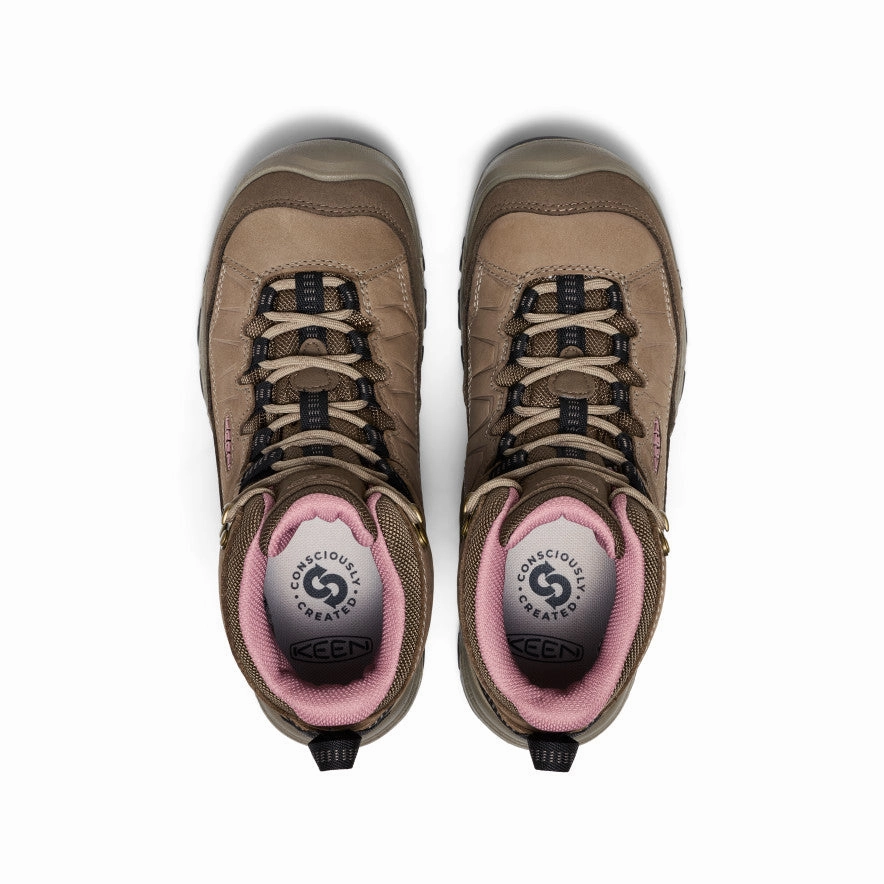 All-Season Protection Travel Companion Women's Targhee IV Waterproof Hiking Boot  |  Brindle/Nostalgia Rose