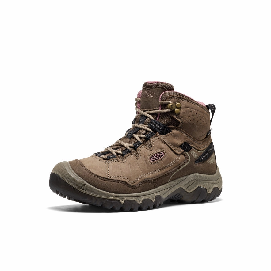 Women's Targhee IV Waterproof Hiking Boot  |  Brindle/Nostalgia Rose High Lift Eco Material All Day Wear