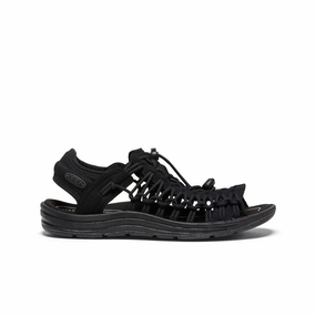 Breath Ease Non-Slip Grip Women's UNEEK II Open-Toe Sneaker  |  Black/Black