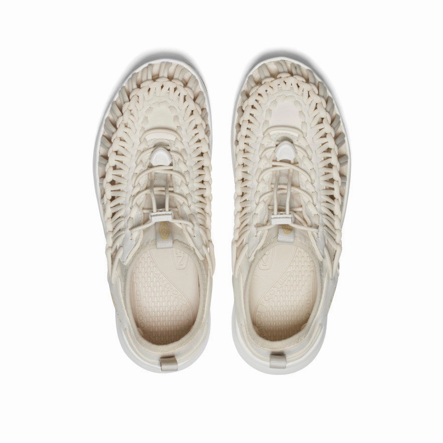 Cushioned Heel Pad Smart Design Women's UNEEK O3 Sneaker Sandal  |  Birch/Star White