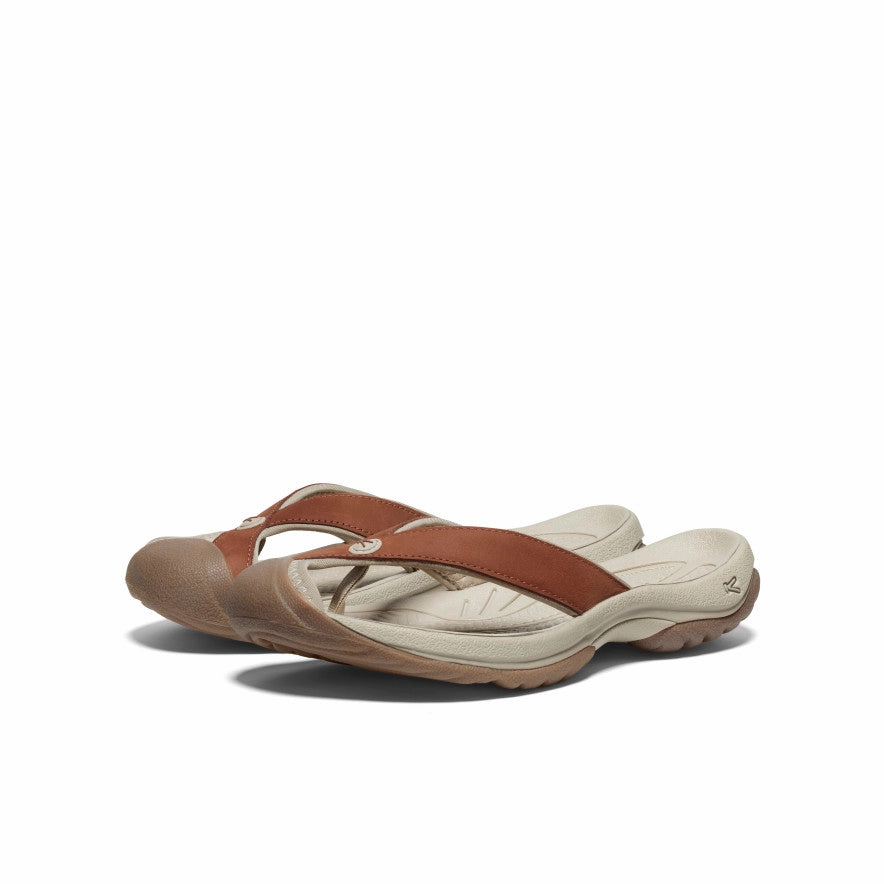 Impact Diffusion Adjustable band Women's Waimea Leather Flip-Flop  |  Sorrel Horse/Plaza Taupe